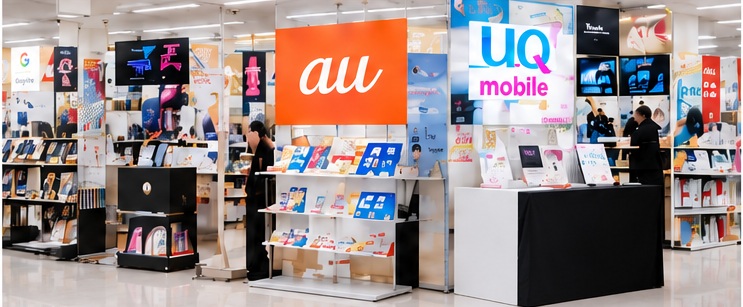 家電量販店のモバイル販売コーナー